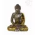 Amitabha Buddha színes rezin szobor, hatalmas - 60 cm