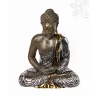Amitabha Buddha színes rezin szobor, hatalmas - 60 cm