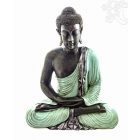 Amitabha Buddha színes rezin szobor, hatalmas - 60 cm