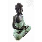 Amitabha Buddha színes rezin szobor, hatalmas - 60 cm