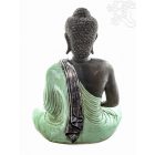 Amitabha Buddha színes rezin szobor, hatalmas - 60 cm