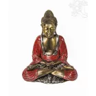 Amitabha Buddha színes rezin szobor - 50 cm