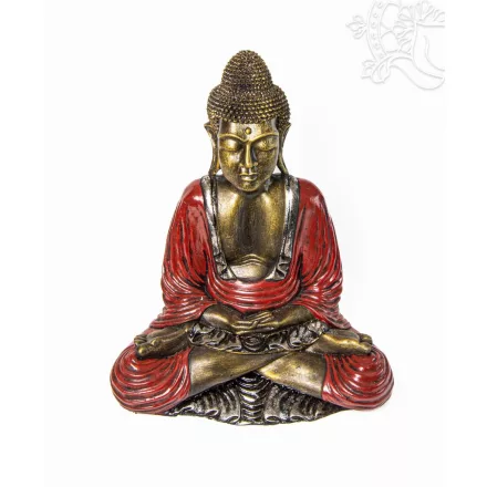 Amitabha Buddha színes rezin szobor - 50 cm