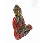 Amitabha Buddha színes rezin szobor - 50 cm