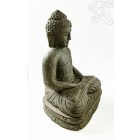 Amitabha Buddha valódi kő sziklából faragott szobor - 52 cm