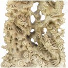 5 sárkány faragott szobor - 100 cm hatalmas