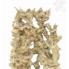 5 sárkány faragott szobor - 100 cm hatalmas