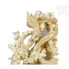 5 sárkány faragott szobor - 100 cm hatalmas