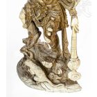 Ganesha álló fa szobor, hatalmas - 100 cm