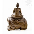 Buddha elefánton különleges, fa szobor - 50 cm