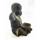 Szerzetes (befogott füllel) tállal szobor - 55 cm