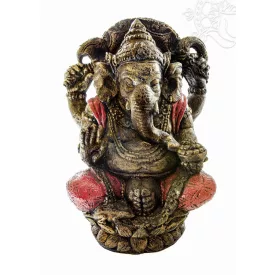 Ganesha színes rezin szobor hatalmas - 55 cm