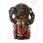 Ganesha színes rezin szobor hatalmas - 55 cm