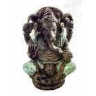 Ganesha színes rezin szobor hatalmas - 55 cm