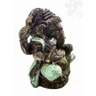 Ganesha színes rezin szobor hatalmas - 55 cm