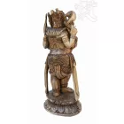 Ganesha álló fa szobor, hatalmas - 80 cm