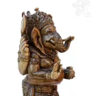 Ganesha álló fa szobor, hatalmas - 80 cm
