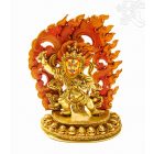Vajrapani (Vadzsrapani) aranyozott szobor - 15 cm