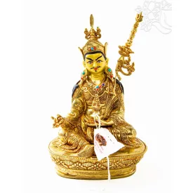 Guru Rinpoche aranyozott szobor - 21 cm