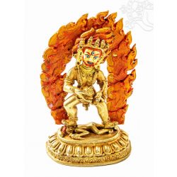   Fekete Zambala teljesen aranyozott szobor - 14 cm - BŐSÉG ÉS VÉDELEM