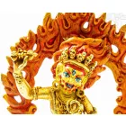 Vajrapani (Vadzsrapani) aranyozott szobor - 12 cm