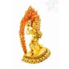 Vajrapani (Vadzsrapani) aranyozott szobor - 12 cm
