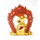 Vajrapani (Vadzsrapani) aranyozott szobor - 12 cm