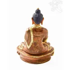 Shakyamuni Buddha félig aranyozott szobor - 14 cm