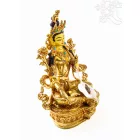 Zöld Tara aranyozott szobor - 21 cm