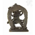 Vajradhara a párjával réz szobor antikolt, prémium minőség - 11 cm
