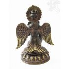 Garuda réz szobor, arany-antikolt prémium minőség - 23 cm