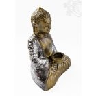 Amitabha Buddha rezin szobor, mécsestartóval - 30 cm