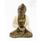 Amitabha Buddha rezin szobor, mécsestartóval - 30 cm