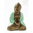 Amitabha Buddha rezin szobor, mécsestartóval - 30 cm