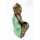 Amitabha Buddha rezin szobor, mécsestartóval - 30 cm