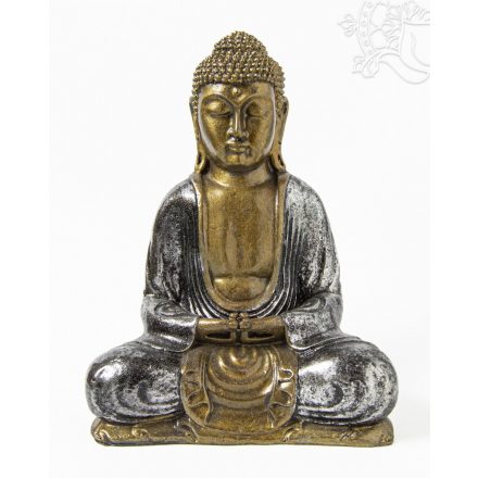 Amitabha Buddha színes rezin szobor - 30 cm