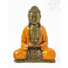 Amitabha Buddha színes rezin szobor - 30 cm