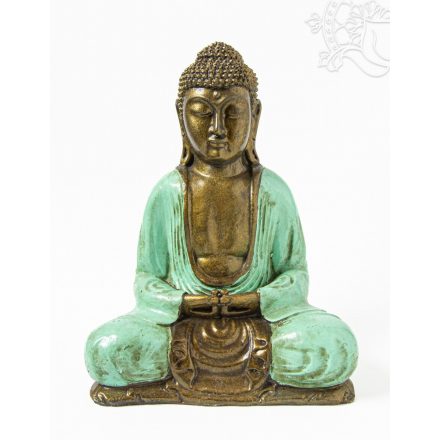 Amitabha Buddha színes rezin szobor - 30 cm
