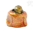 Nevető Buddha színes rezin szobor - 5 cm