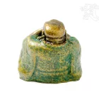 Nevető Buddha színes rezin szobor - 5 cm