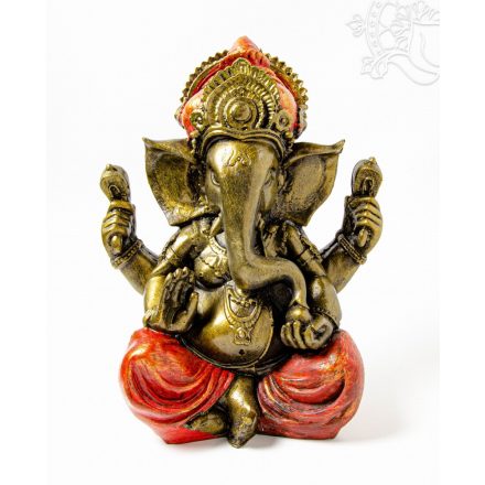 Ganesha színes rezin szobor - 32 cm