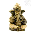 Ganesha színes rezin szobor - 5,5 cm