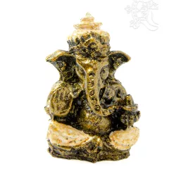 Ganesha színes rezin szobor - 5,5 cm