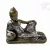 Fekvő Buddha színes rezin szobor - 40 cm