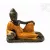 Fekvő Buddha színes rezin szobor - 40 cm