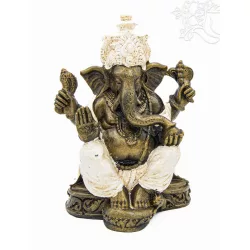 Ganesha színes rezin szobor - 25 cm