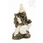 Ganesha színes rezin szobor - 25 cm