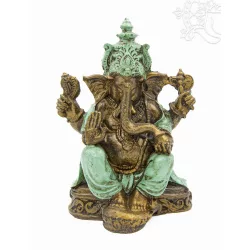 Ganesha színes rezin szobor - 25 cm