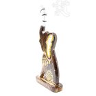 Fa elefánt, mintás, talppal - 26 cm