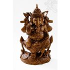Ganesha álló fa szobor, különleges - 35 cm